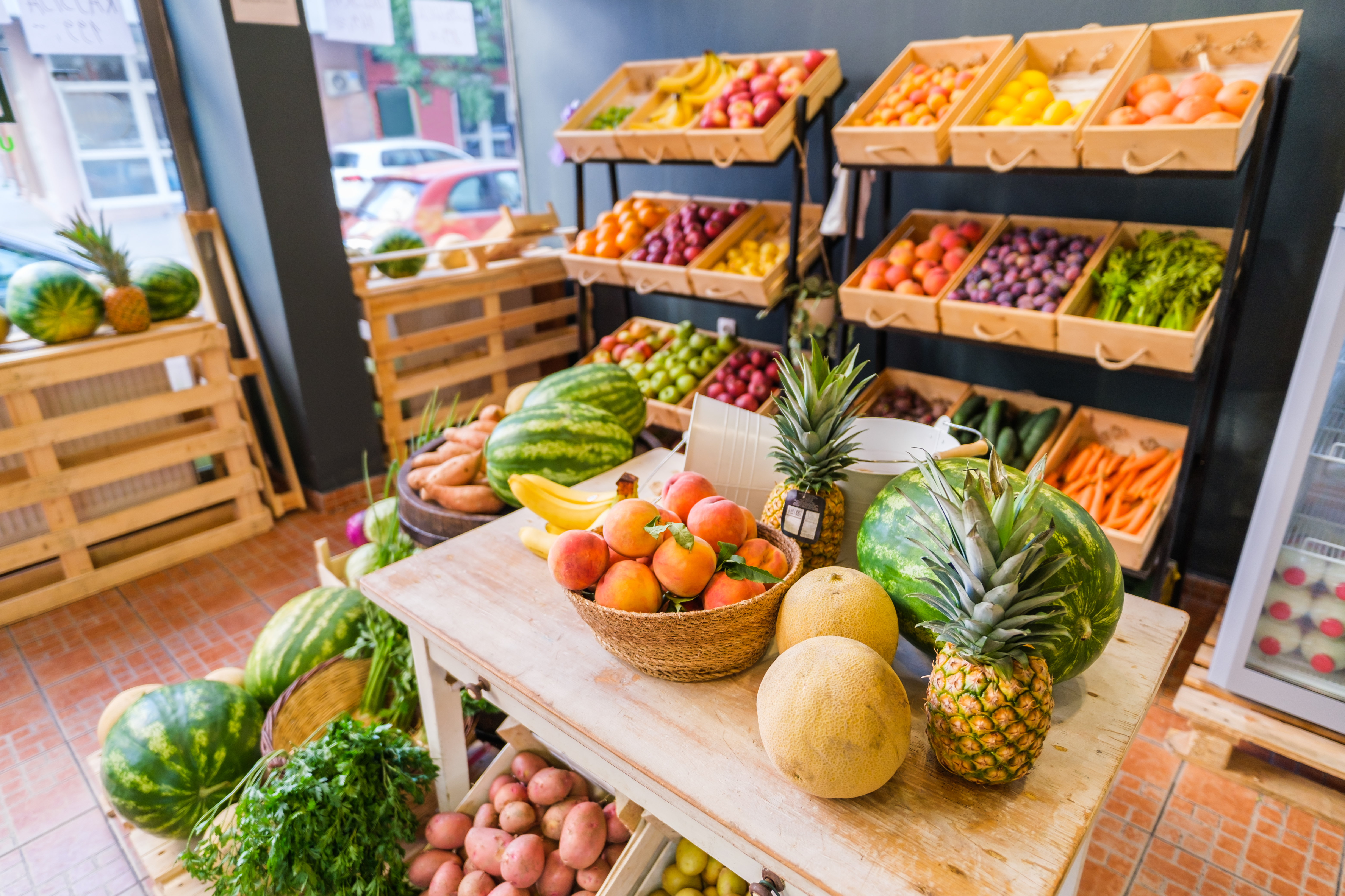 Fruits and vegetables store